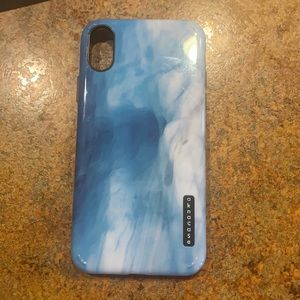 blue iphone xs case